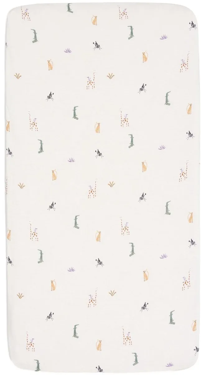Jollein Baby Hoeslaken Jersey Jungle Jambo 70/75x140/150cm