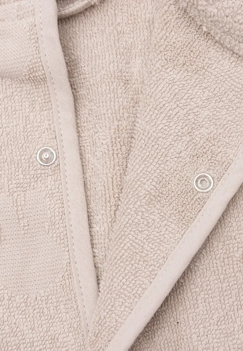 Jollein x Nijntje Badjas Badstof 1-2 Jaar - Miffy Jacquard Nougat