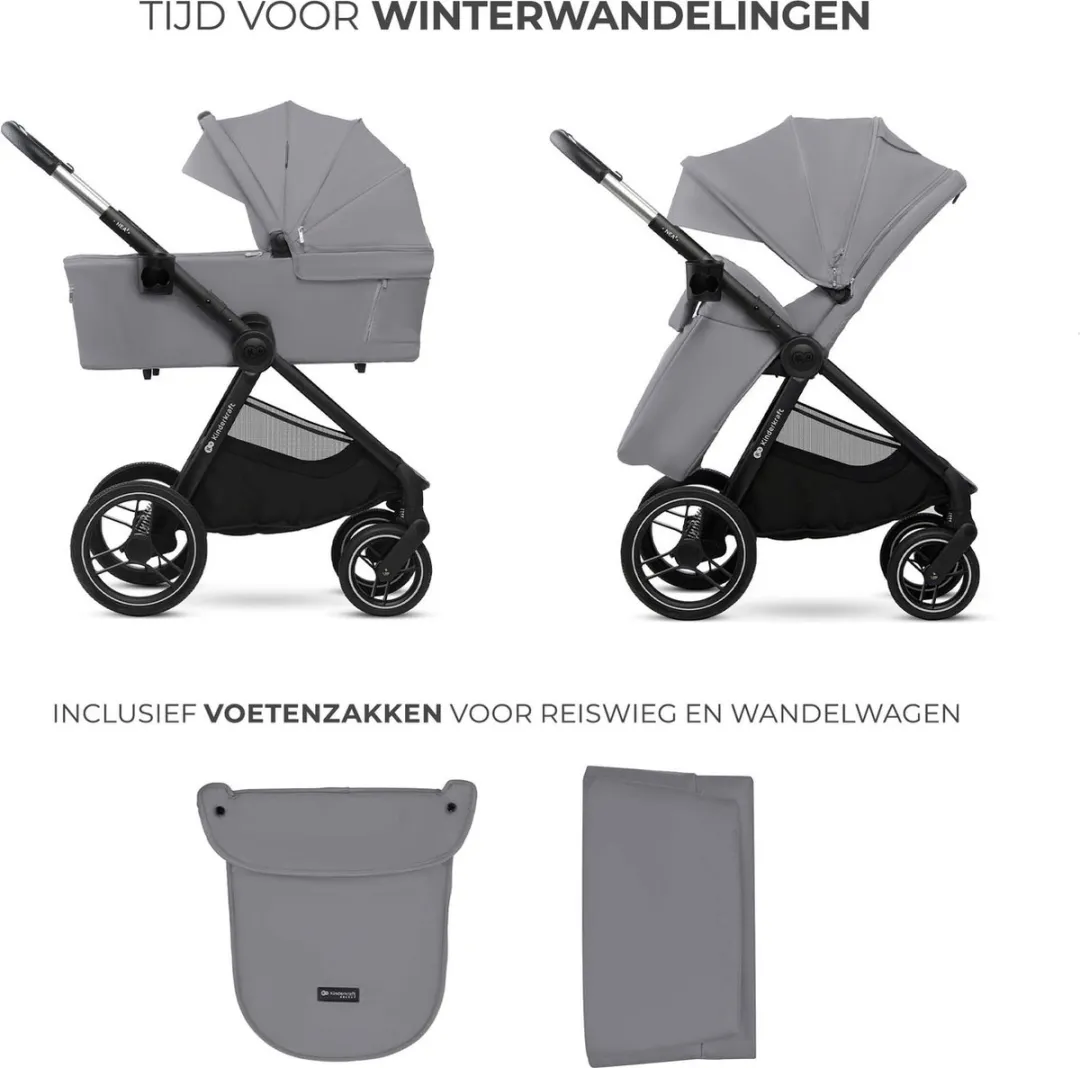 KinderKraft NEA 2 Kinderwagen 2-in-1 - Grijs