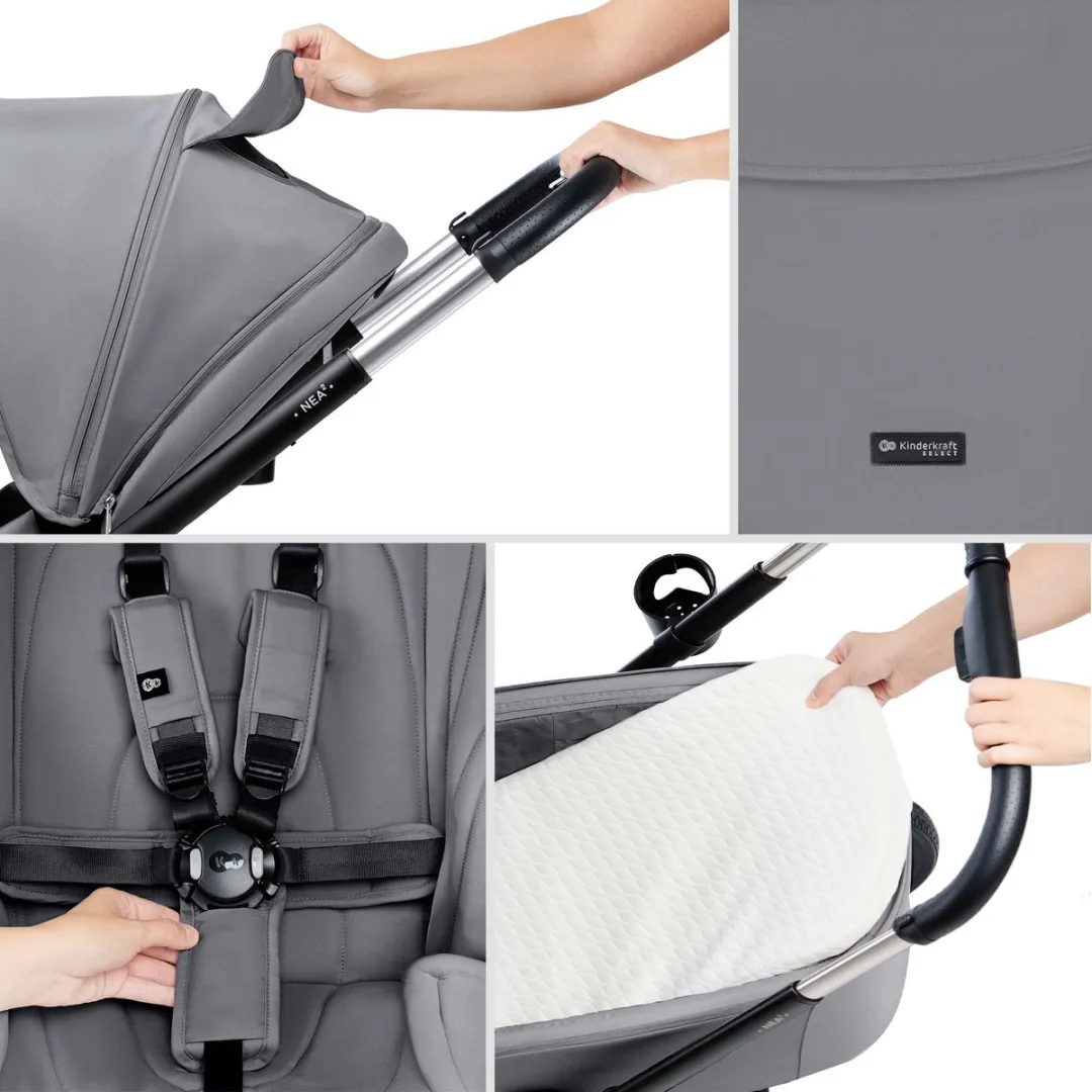 KinderKraft NEA 2 Kinderwagen 2-in-1 - Grijs