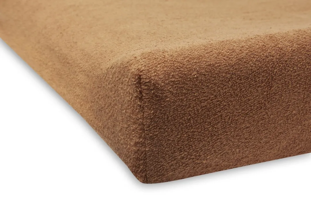 Jollein Aankleedkussenhoes Badstof 50x70cm - 2 Stuks - Caramel/Biscuit