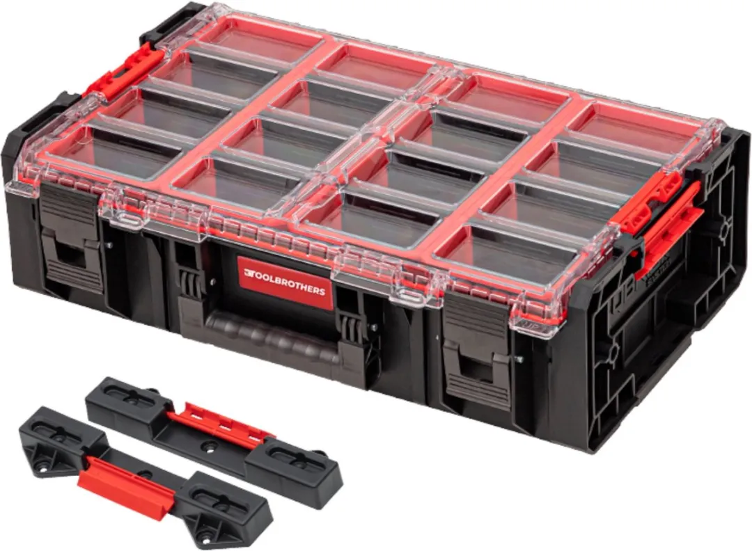 Toolbrothers RHINO XXL Organizer ECO 19,5L - Rood/Zwart - afbeelding 4 van 6