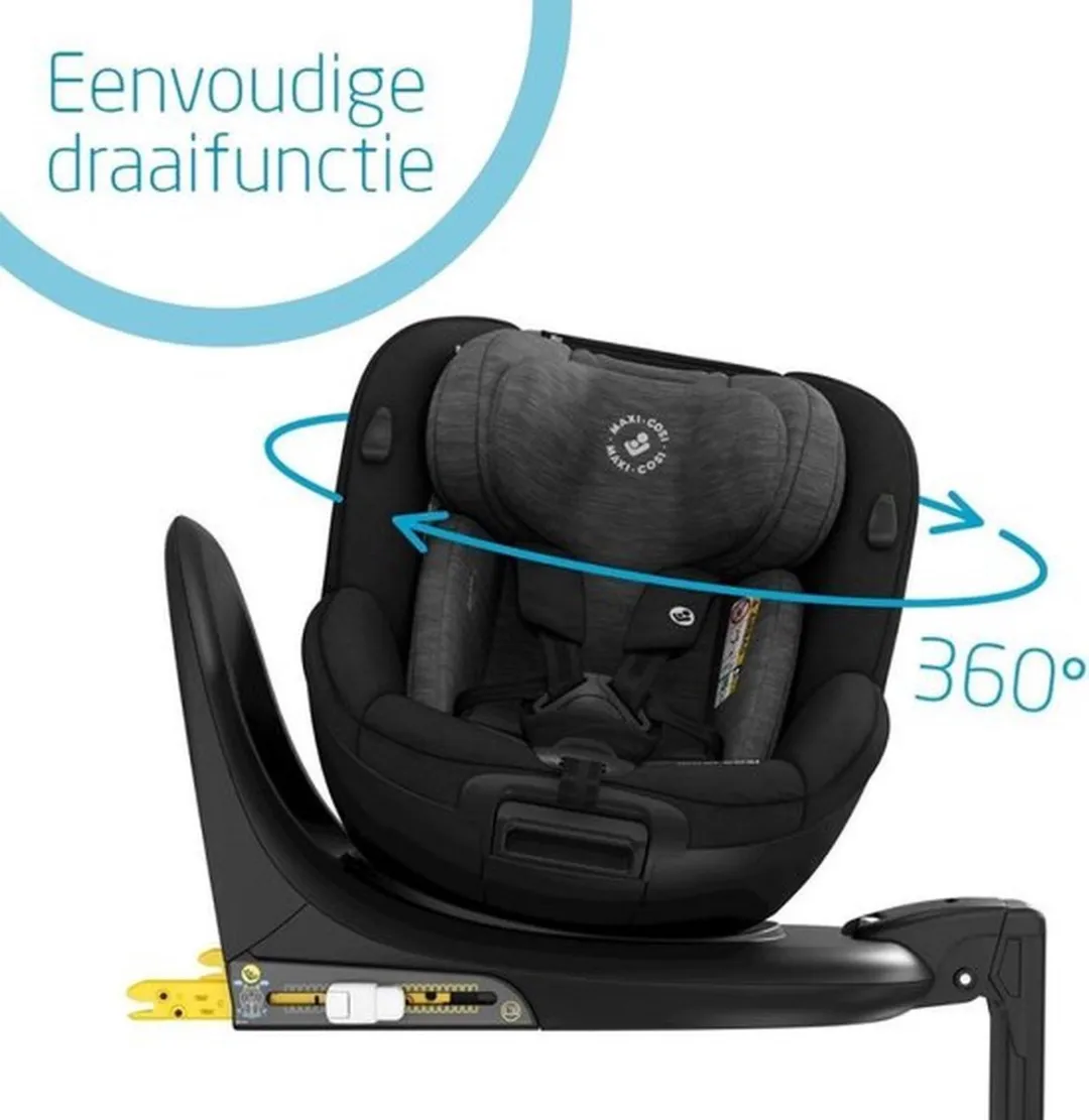 Maxi-Cosi Mica i-Size Autostoeltje 360° - Authentic Black