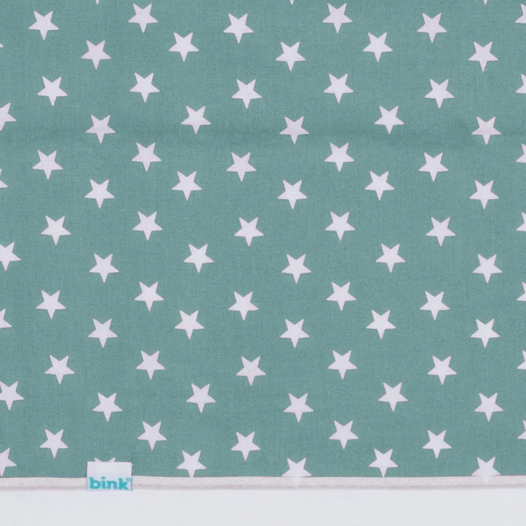 BINK Bedding Ledikantlaken Stars Olijf 100x150cm