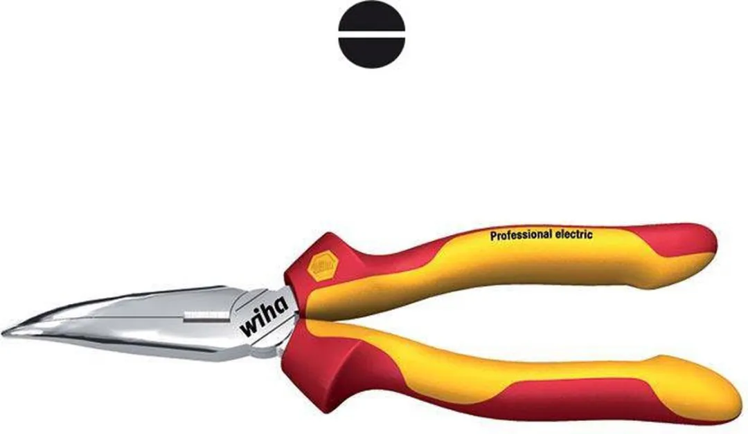 Wiha Punttang Professional Electric 160mm - 40° - Geel/Zilver/Rood