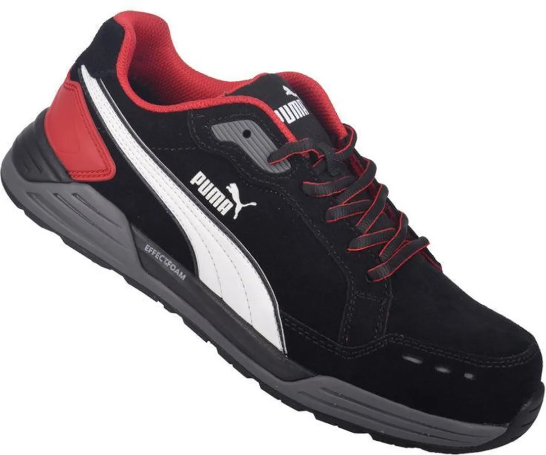 PUMA Airtwist Laag S3 644630 - Zwart/Rood