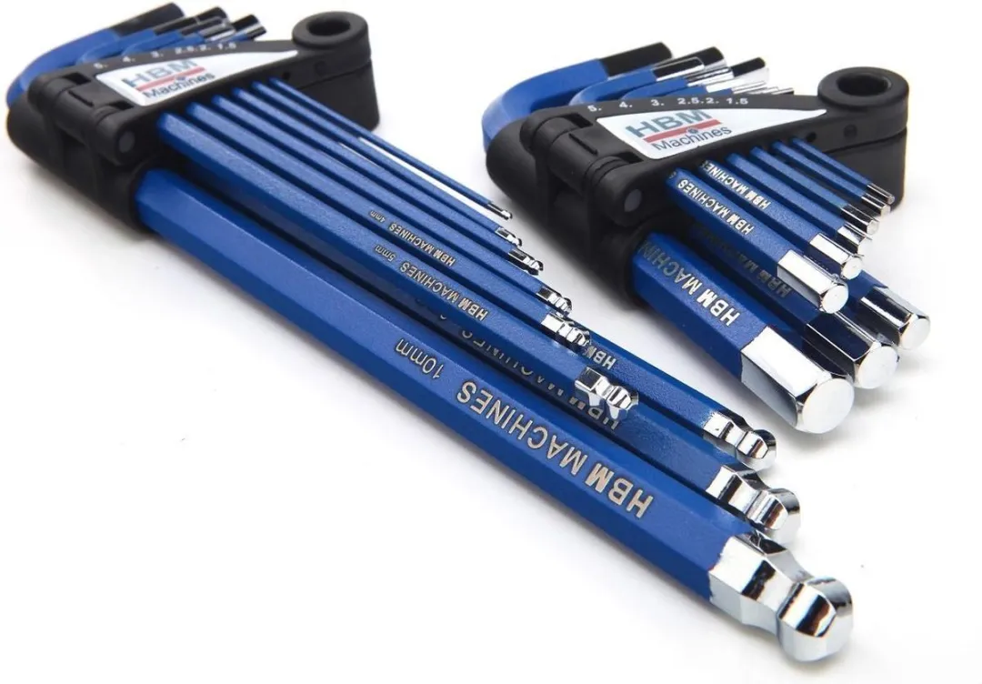 HBM Metrische Inbussleutel Set 9-delig - Blauw