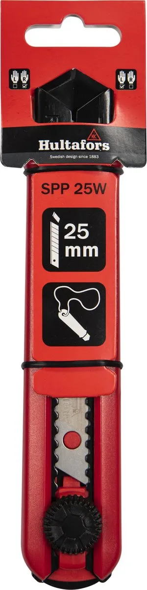 Hultafors Afbreekmes SPP 25W 25mm - Rood/Zwart