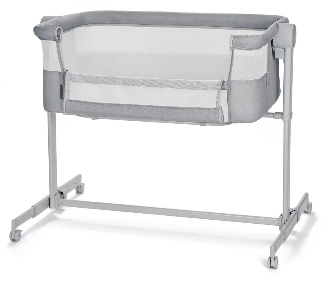 KinderKraft NESTEE UP 2 Bijzetbed - Co-sleeper Lichtgrijs