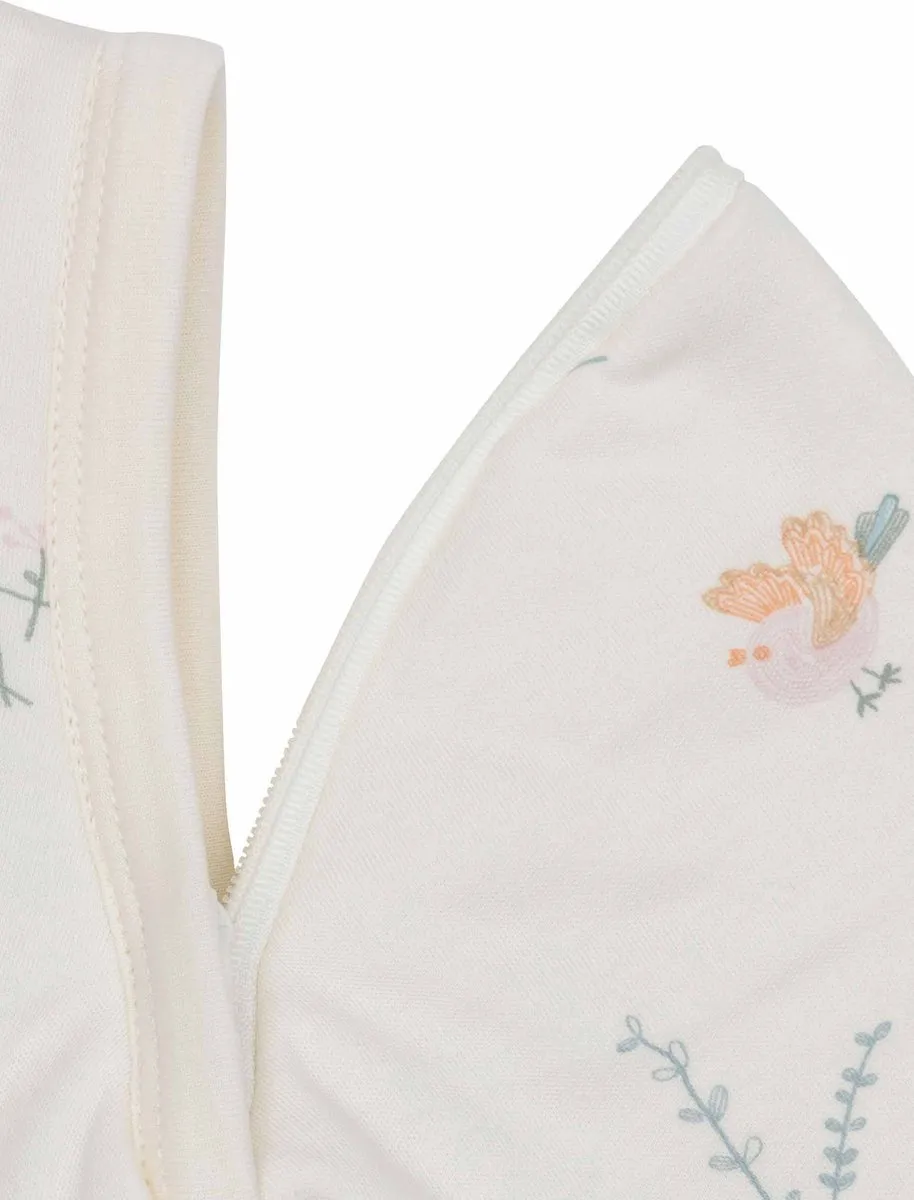 Jollein Baby Slaapzak Winter Lovely Birds 90cm - Afritsbare mouw