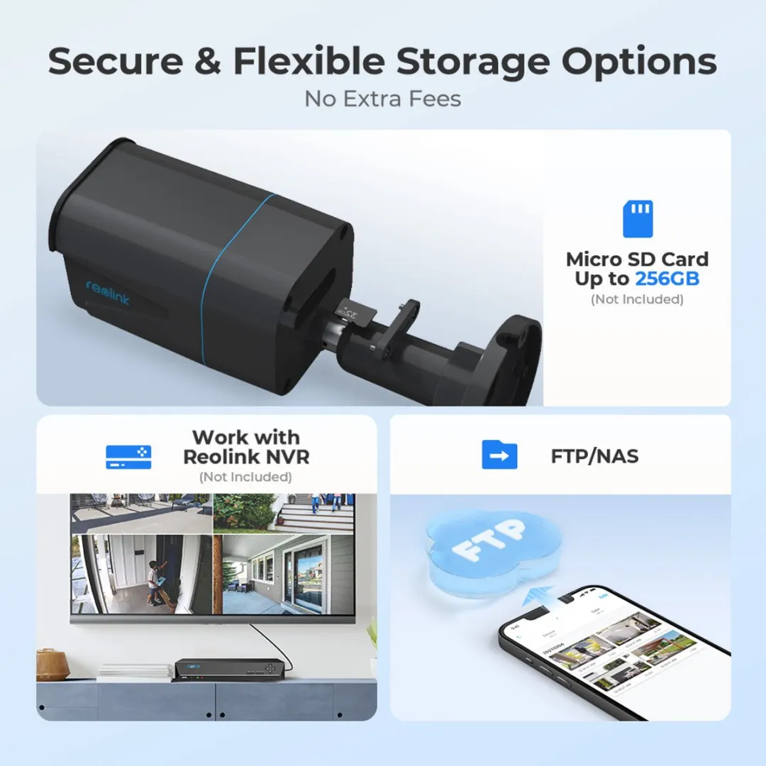 Reolink RLC-810A 4K PoE Beveiligingscamera - Zwart