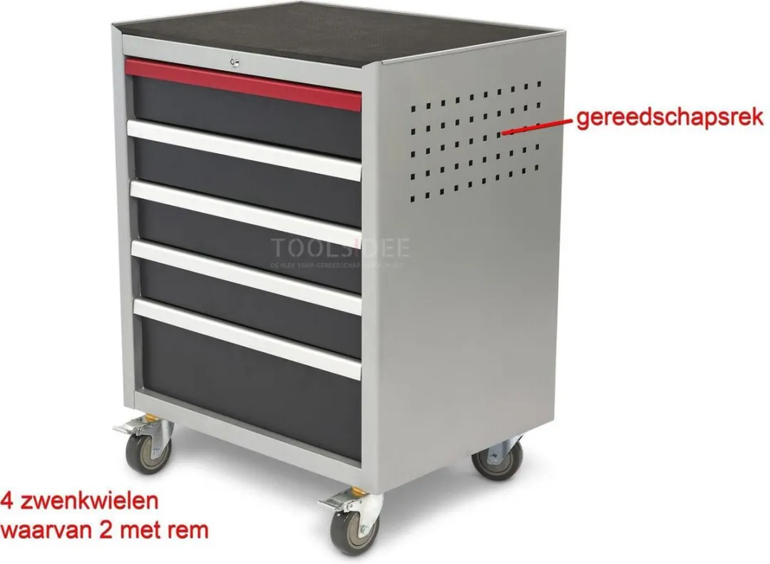 HBM 5 Laden Deluxe Gereedschapswagen - 1 Lade - afbeelding 5 van 6