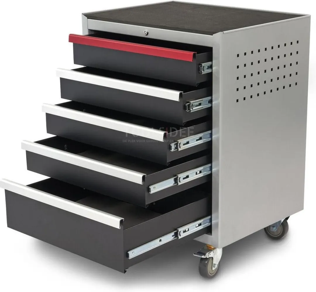 HBM 5 Laden Deluxe Gereedschapswagen - 1 Lade - afbeelding 4 van 6