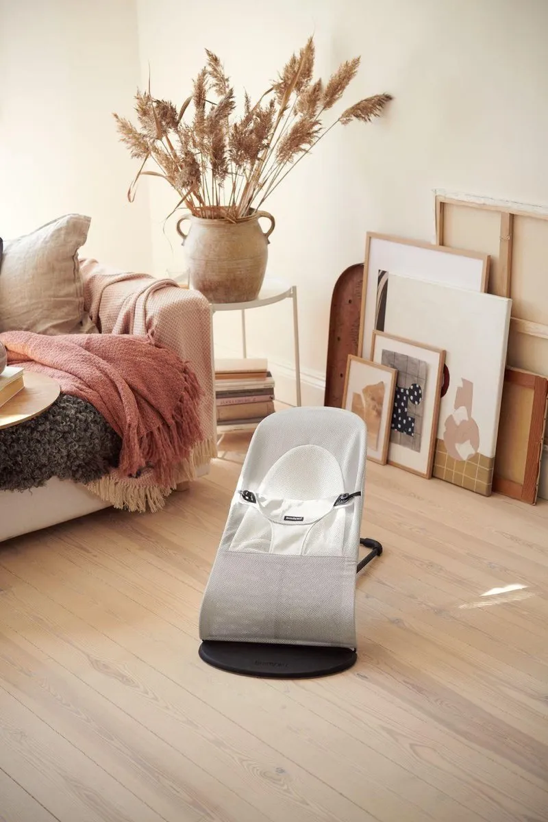 BabyBjörn Wipstoel Balance Soft - Zilver-Wit