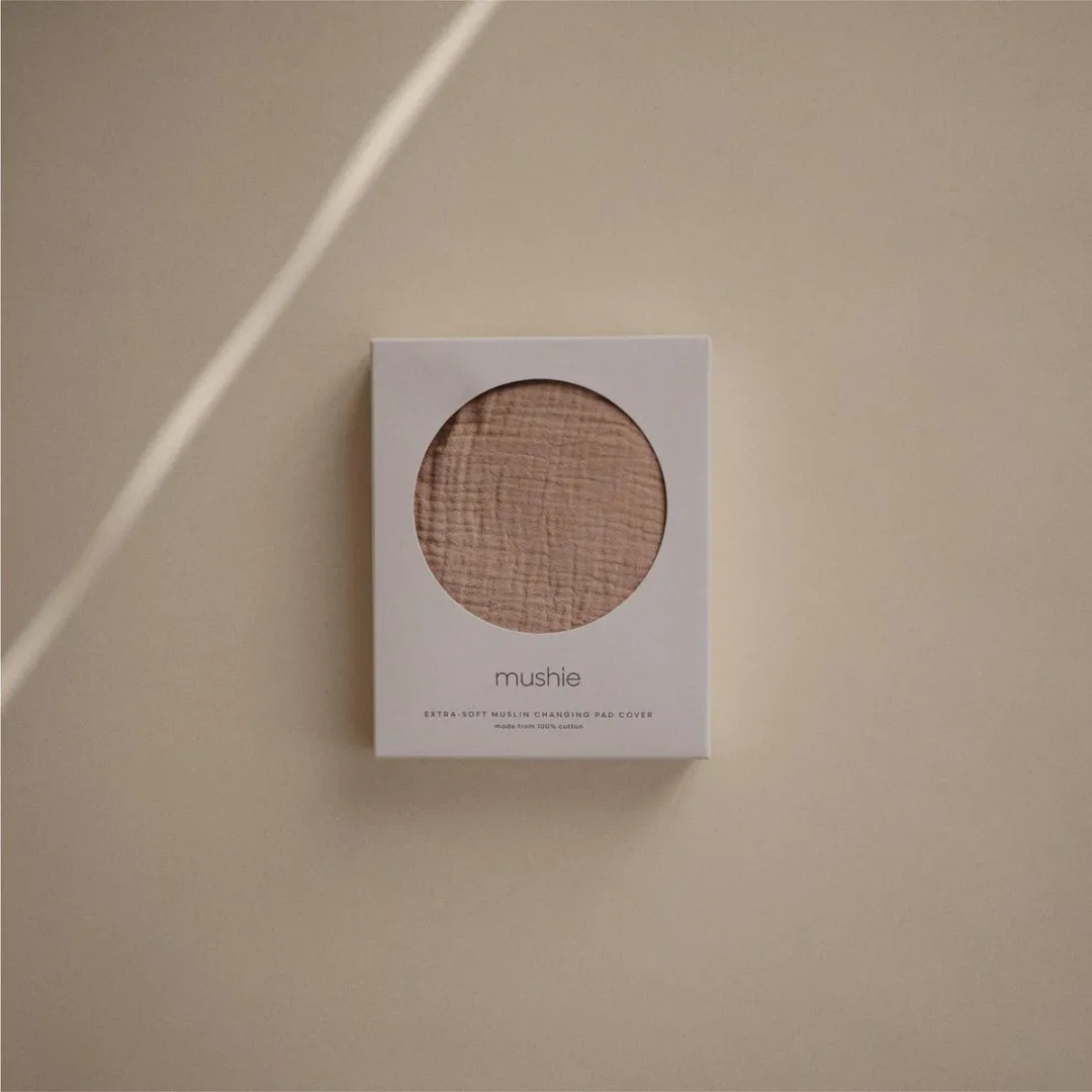 Mushie Waskussenhoes Pale Taupe