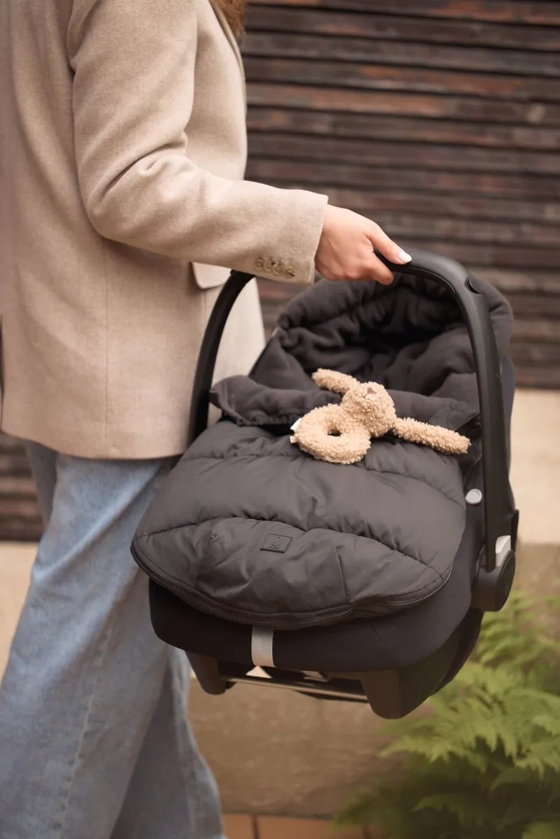 Jollein Baby Voetenzak Groep 0+ Puffed - Autostoel/Kinderwagen - Zwart - afbeelding 6 van 6