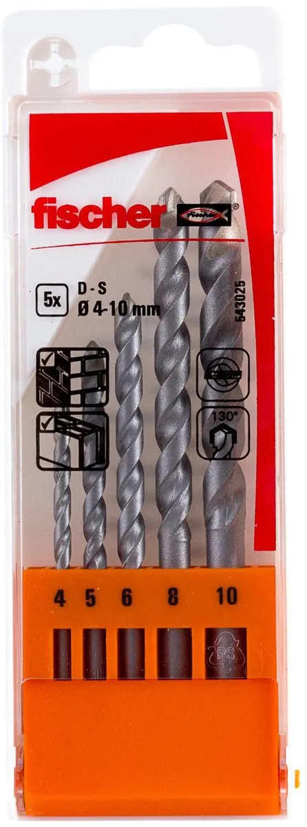 Fischer Metselboor D-S Set 4-10mm