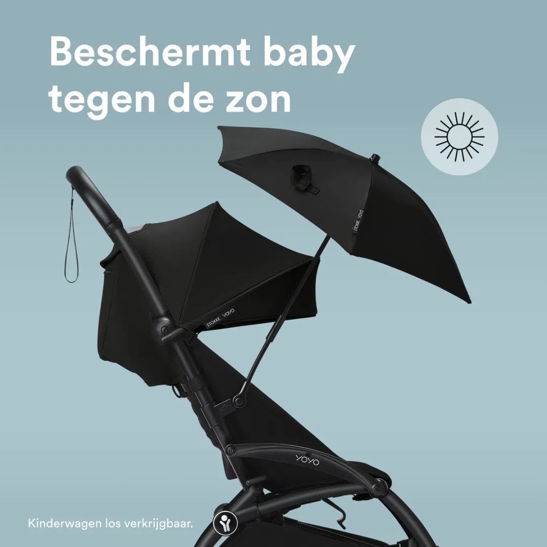 Stokke YOYO Parasol - Black - UPF 50+ - afbeelding 6 van 6