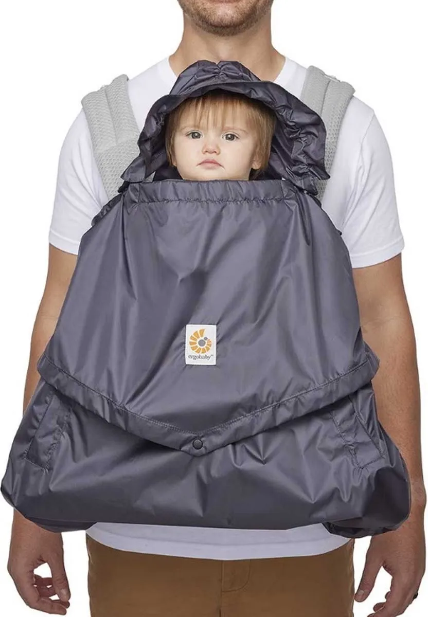 Ergobaby Rain & Wind Draagzak Hoes - Charcoal