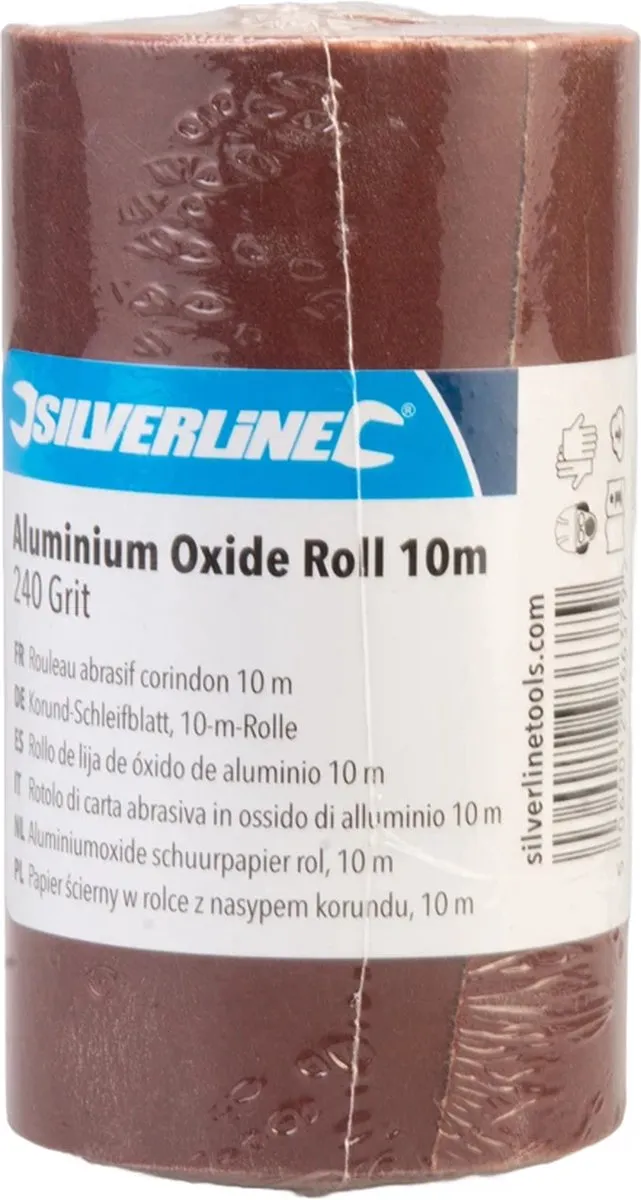 Silverline Schuurpapier op Rol Aluminiumoxide 240
