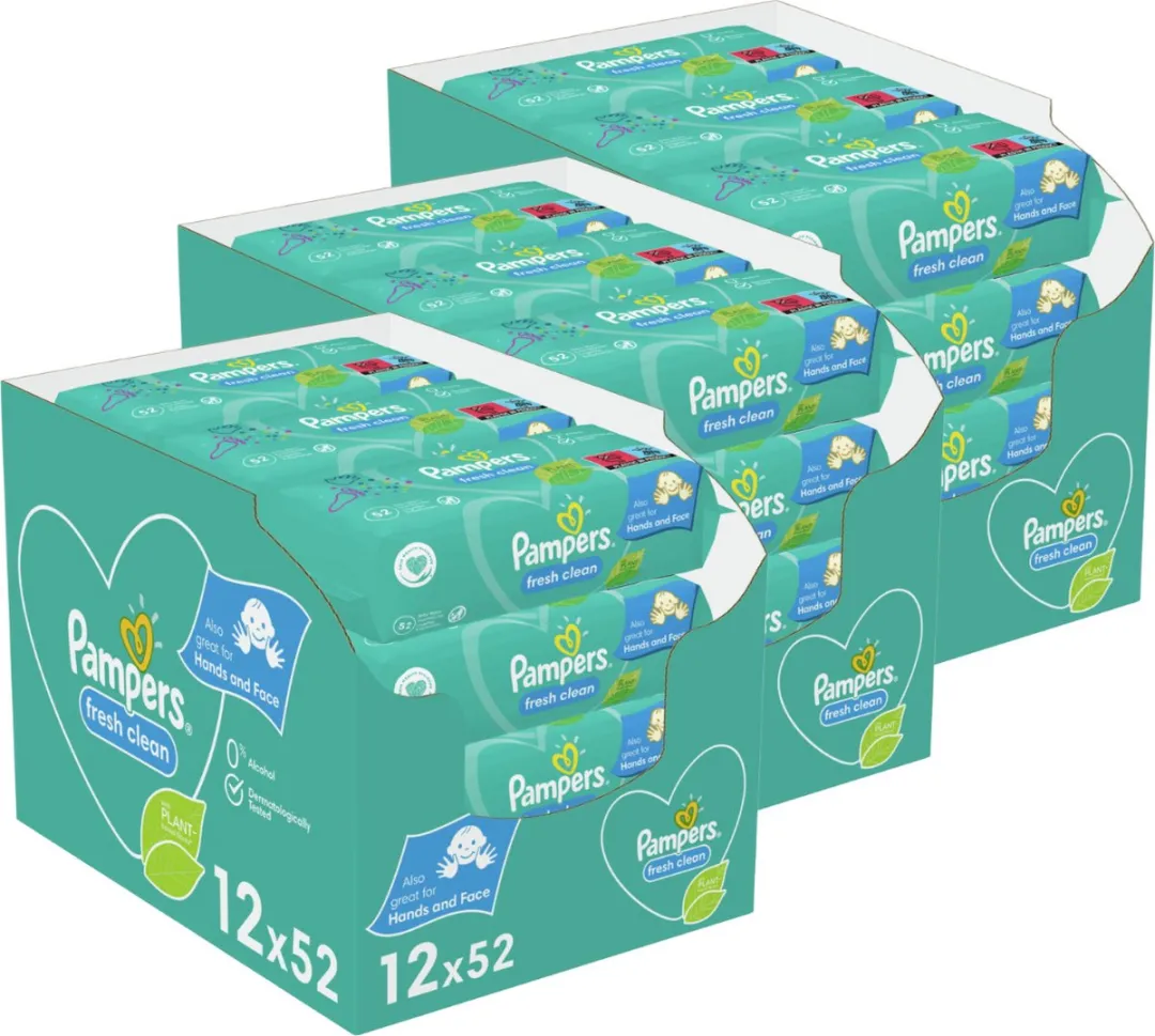 Pampers Fresh Clean Billendoekjes 1872 Stuks