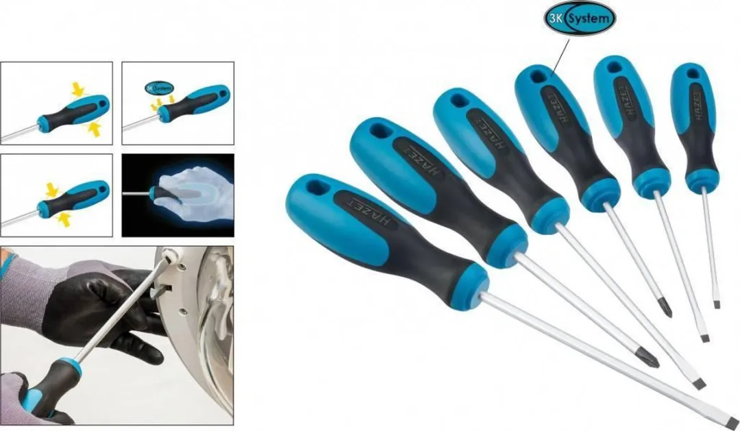 Hazet Schroevendraaierset 810/6 - 6-delig - PH 2/PH 1/SL 3/SL 6 - afbeelding 6 van 6