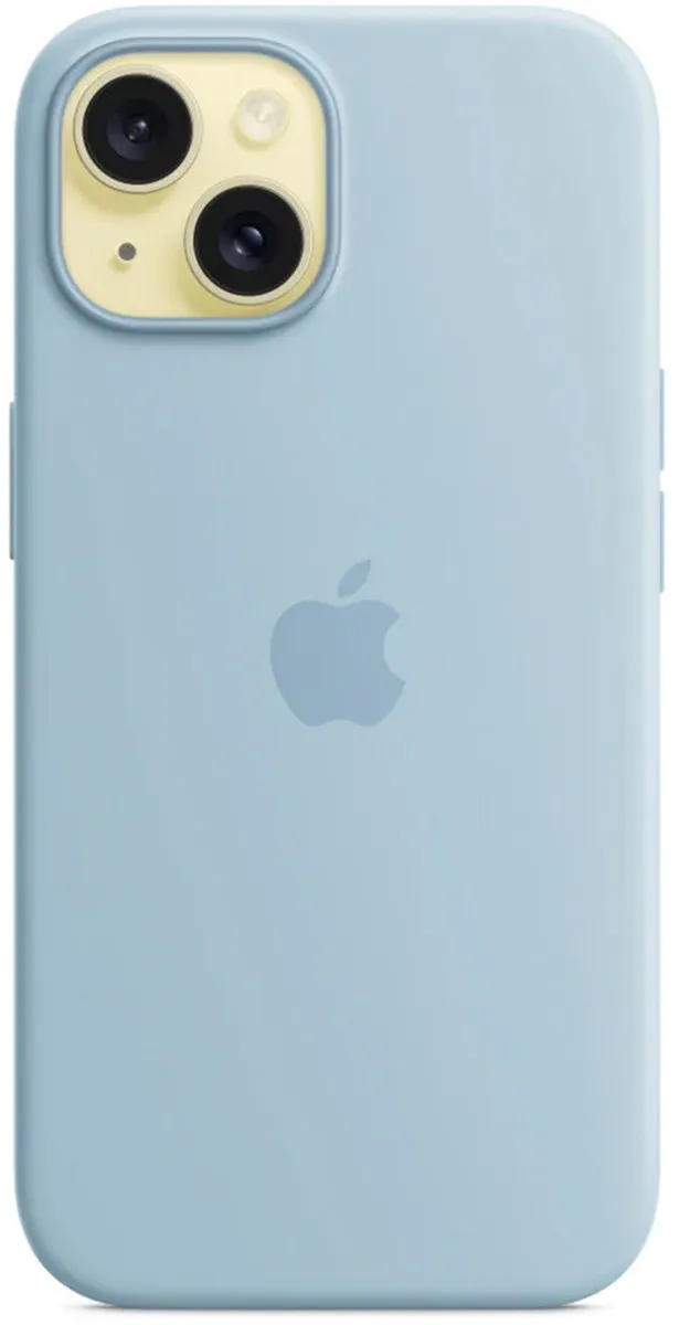 Apple iPhone 15 Silicone Backcover MWND3ZM/A - Lichtblauw