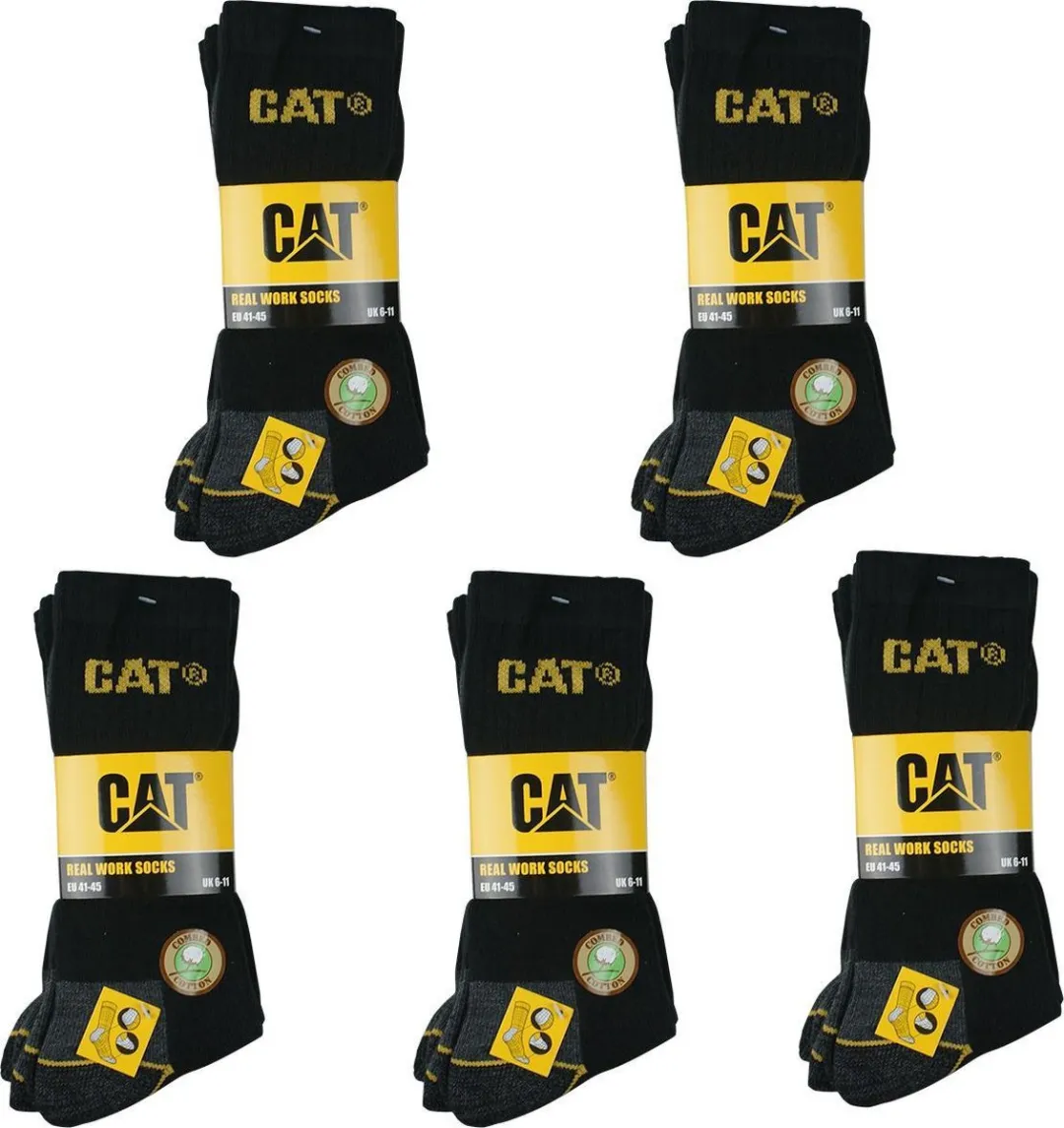 Caterpillar Werksokken Heren - 15 Paar - Maat 41-45