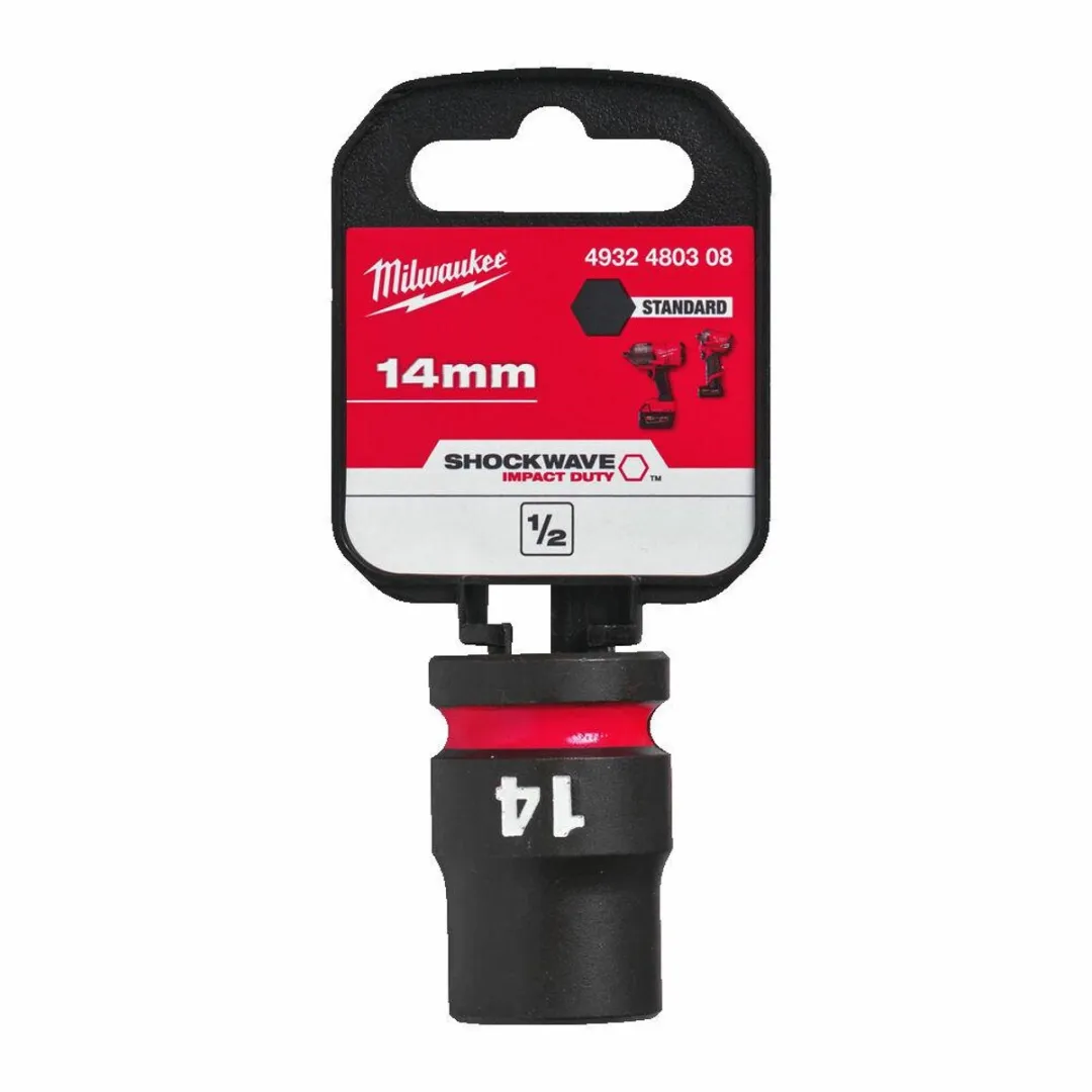 Milwaukee Shockwave Impact Duty 14mm Dopsleutel - Cr-Mo Staal