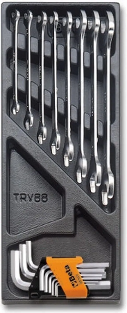 Beta T33 17-delige Steeksleutel Inlay - Zwart