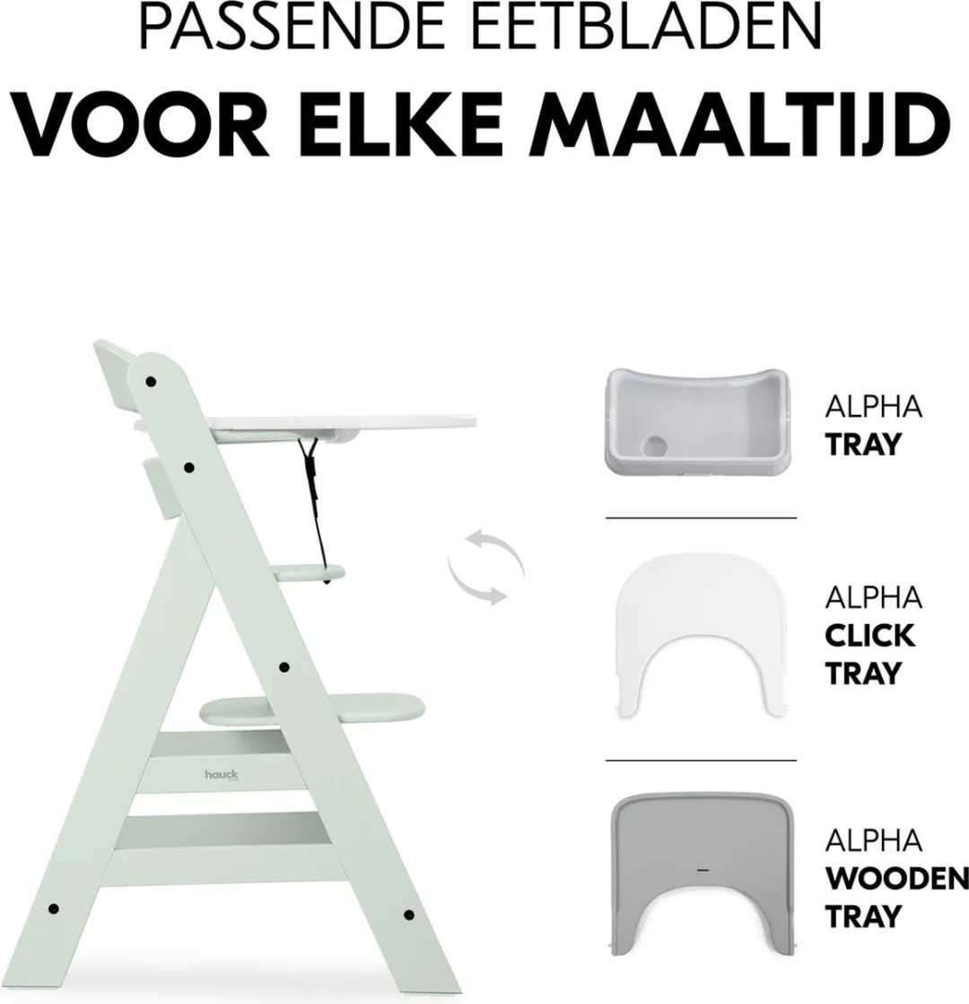 Hauck Alpha+ Kinderstoel - Mint - afbeelding 4 van 6