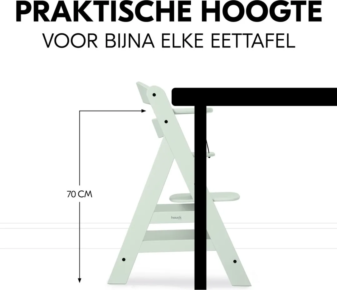 Hauck Alpha+ Kinderstoel - Mint - afbeelding 3 van 6