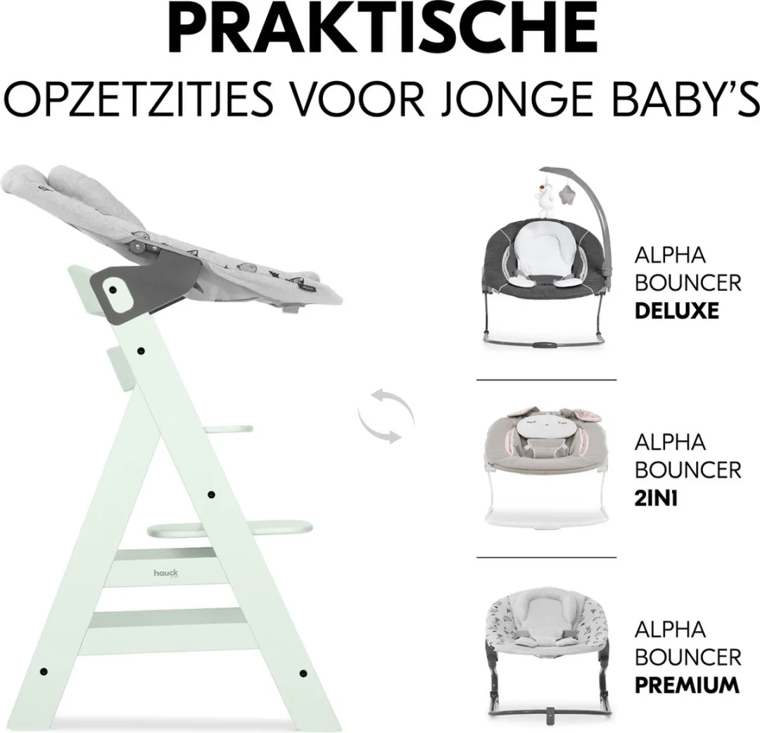 Hauck Alpha+ Kinderstoel - Mint - afbeelding 2 van 6