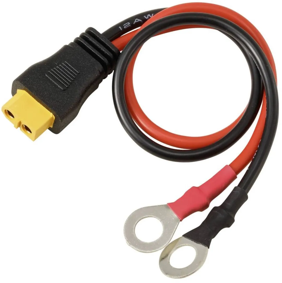 Tru Components Ringkabelschoen XT60 0,25m TC-13619316 - Zwart/Rood