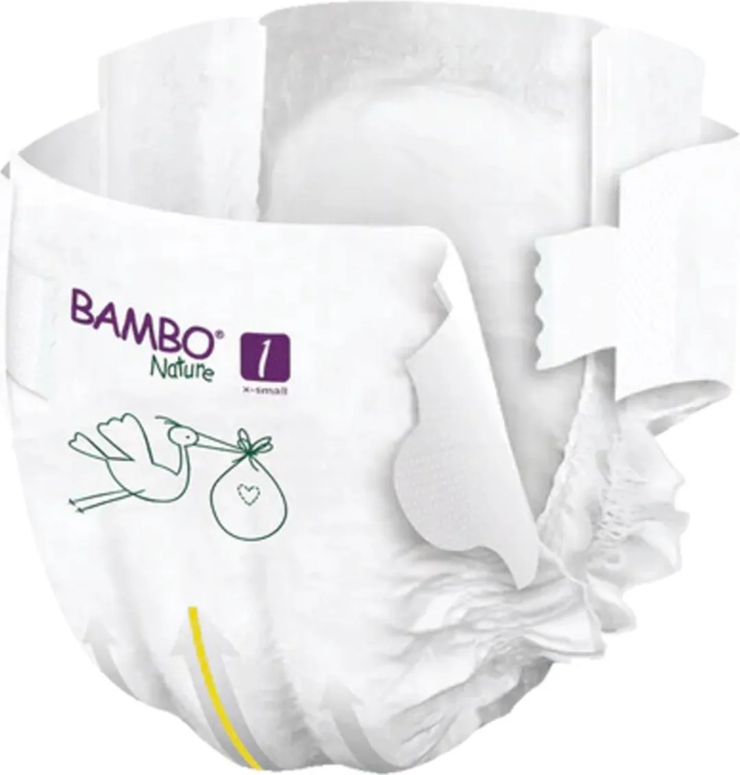 BAMBO Nature Luiers Maat 1 XS 2-4kg - 22 Stuks