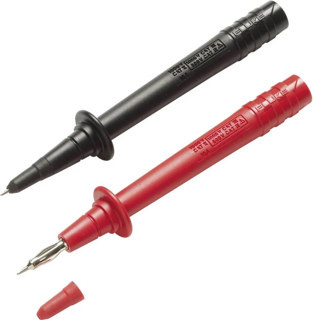 Fluke TP74 Veiligheids-Testpuntenset 4mm - Rood/Zwart