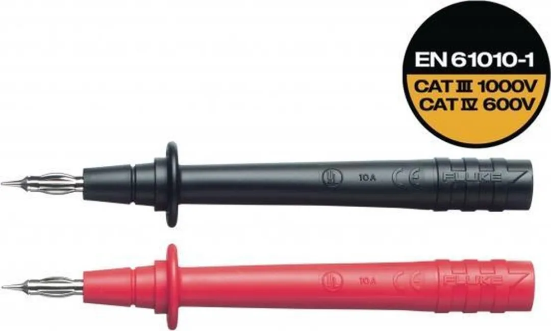 Fluke TP74 Veiligheids-Testpuntenset 4mm - Rood/Zwart