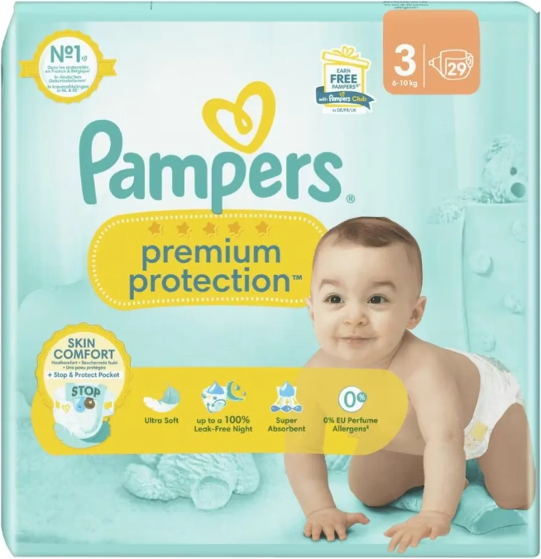 Pampers Premium Protection Luiers Maat 3 - 6-10 kg - 29 Stuks