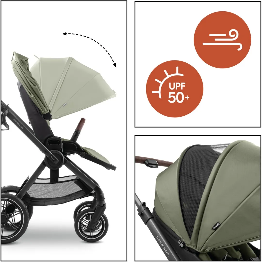 Hauck Comfort N Care Kinderwagen - All-terrain - Olive