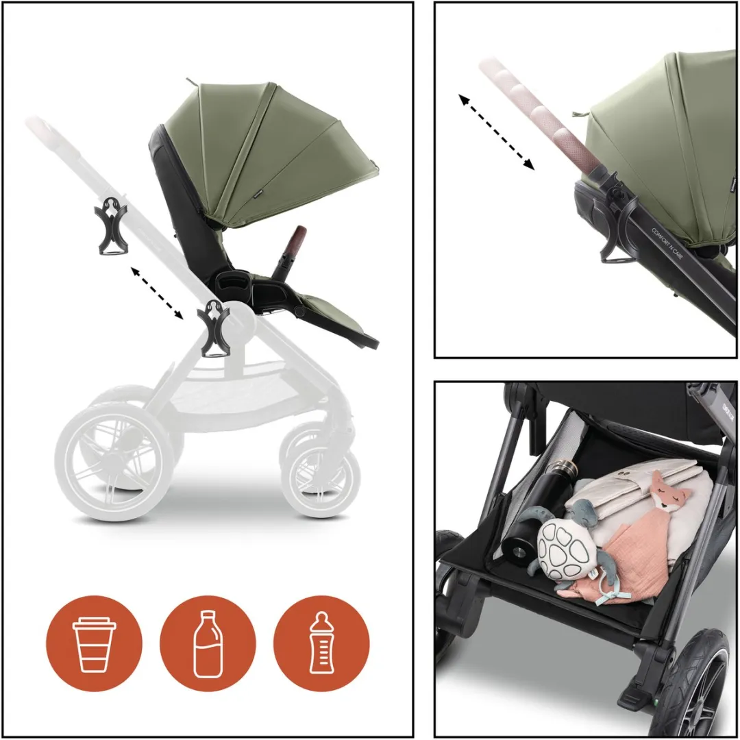 Hauck Comfort N Care Kinderwagen - All-terrain - Olive