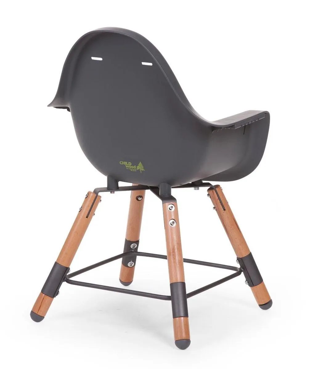Childhome Evolu Kinderstoel Antraciet - 56x56x92cm