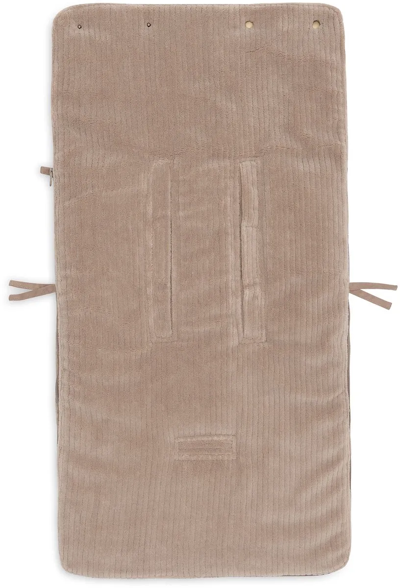 Jollein Voetenzak Cloudy Rib Miffy Jacquard - 42x82cm - Milky Coffee