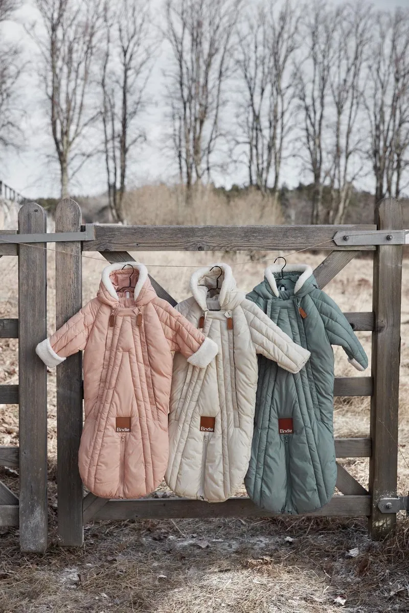 Elodie Baby Overall Skipak Voetenzak - Blushing Pink - 6/12 maanden