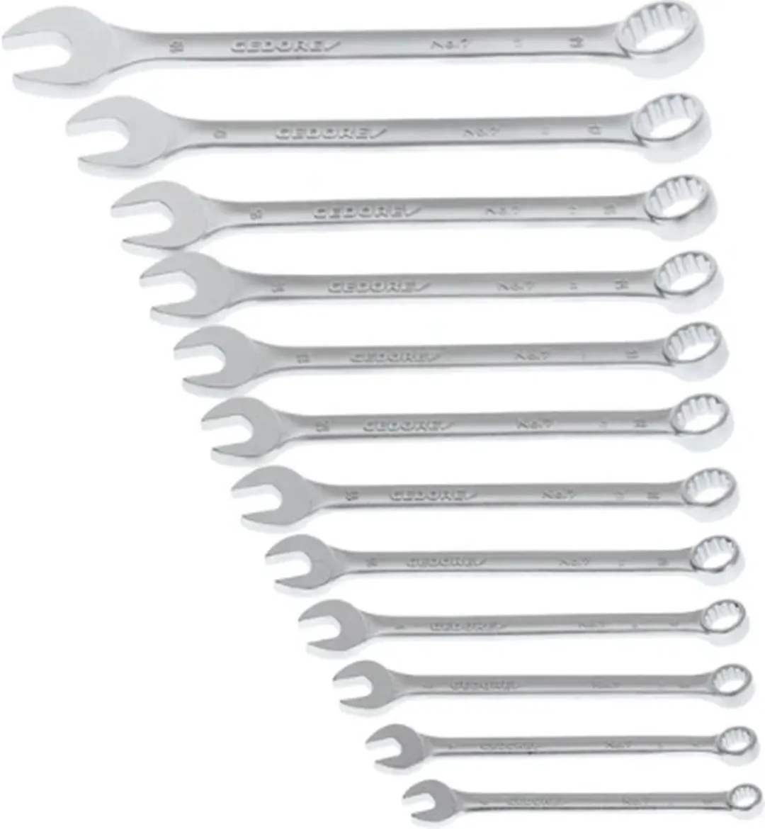 Gedore 6091530 Ring-Steeksleutelset 12-delig 6-19mm - afbeelding 6 van 6