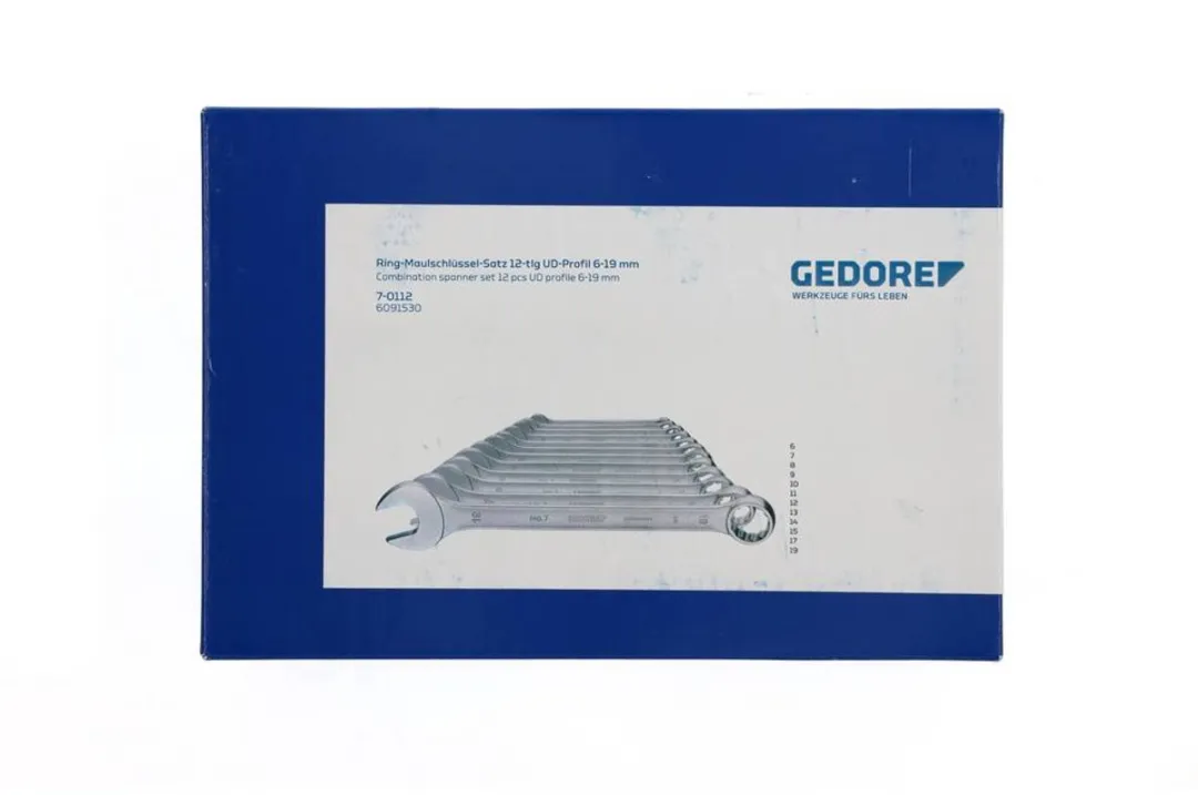 Gedore 6091530 Ring-Steeksleutelset 12-delig 6-19mm