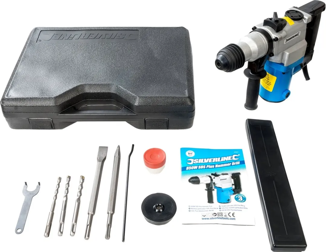 Silverline SDS-Plus Boorhamer 850W - 16mm Beton - afbeelding 6 van 6