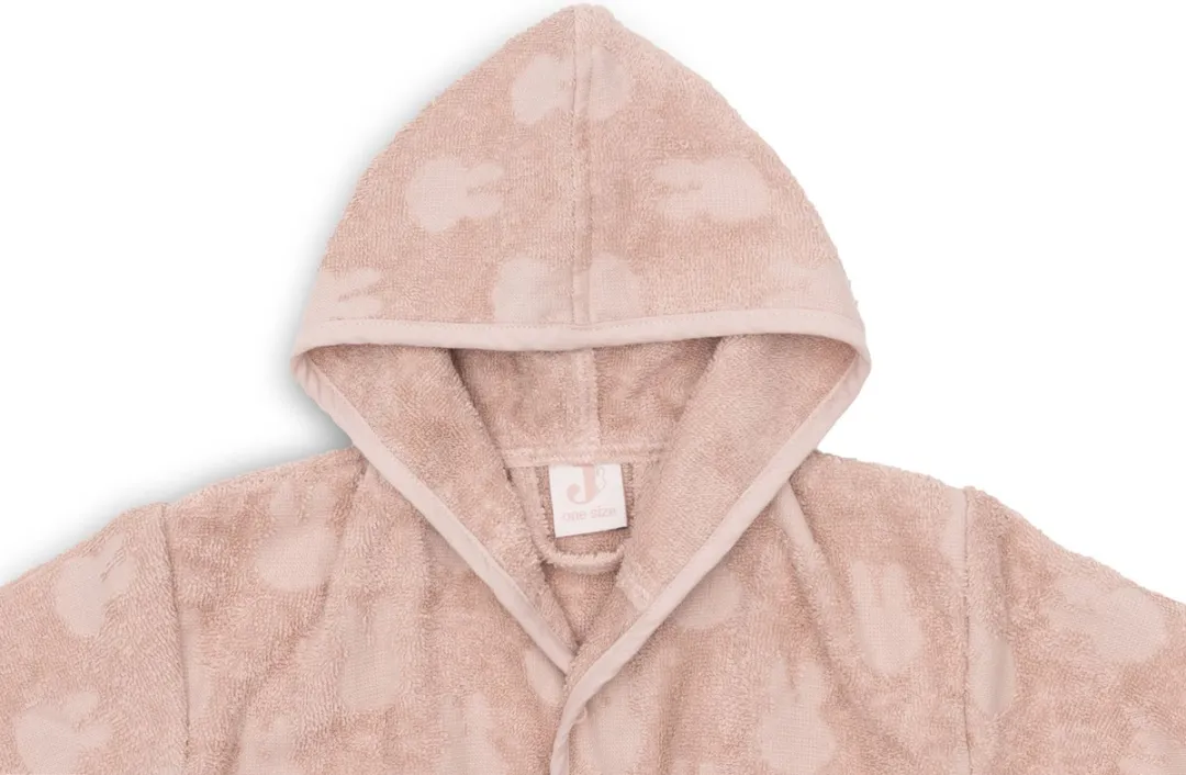 Jollein x Nijntje Badjas Badstof 1-2 Jaar - Miffy Jacquard Wild Rose