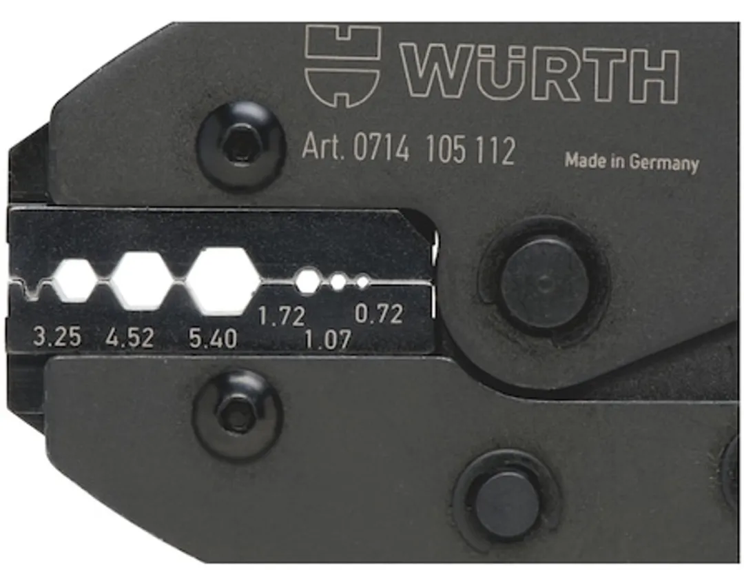 Würth 2C-Krimptang BNC Coaxconnectoren - Zwart