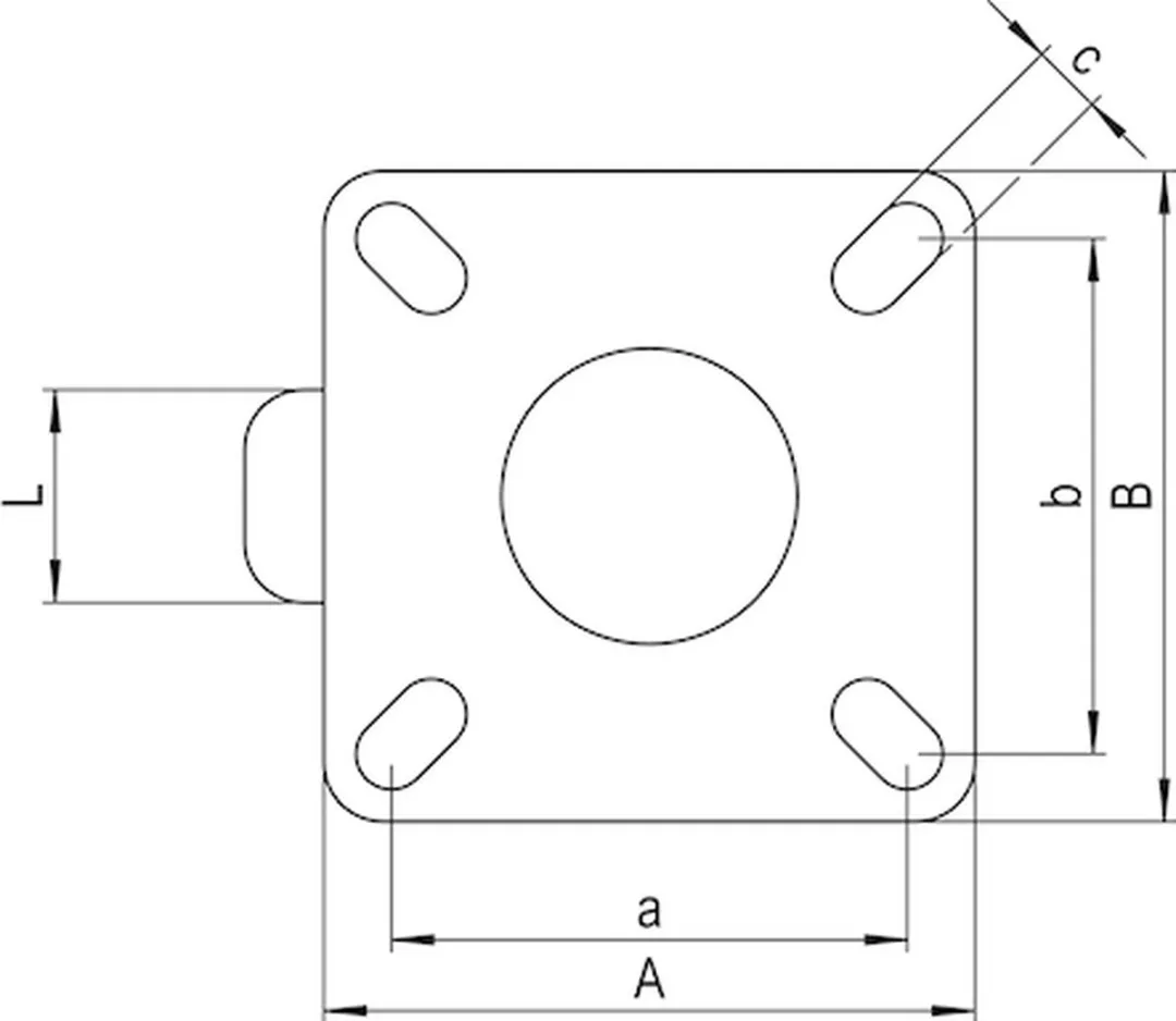 Würth Zwenkwiel 200mm - 230kg - Zilver/Zwart