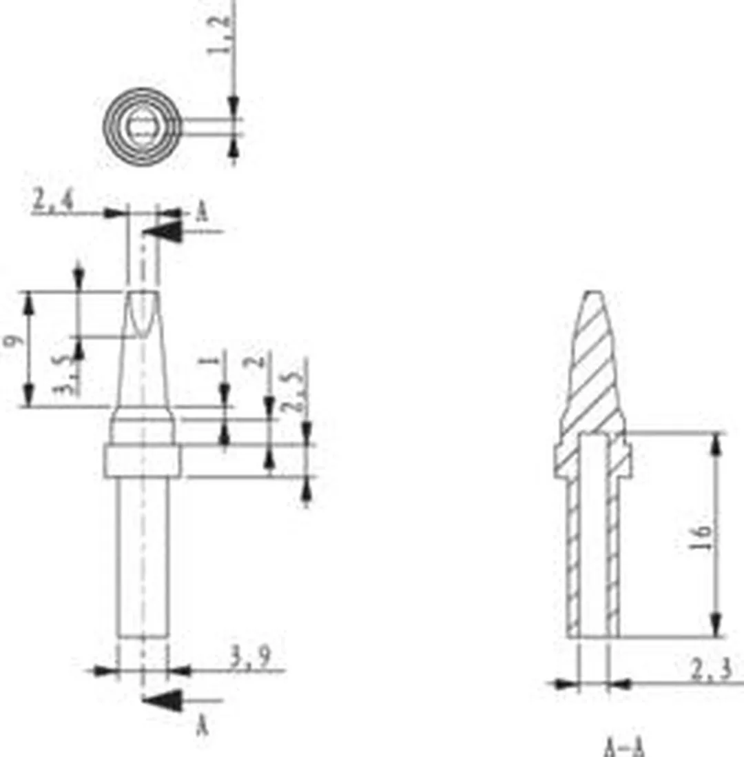 TOOLCRAFT HF-2,4MF Soldeerpunt 2.4mm